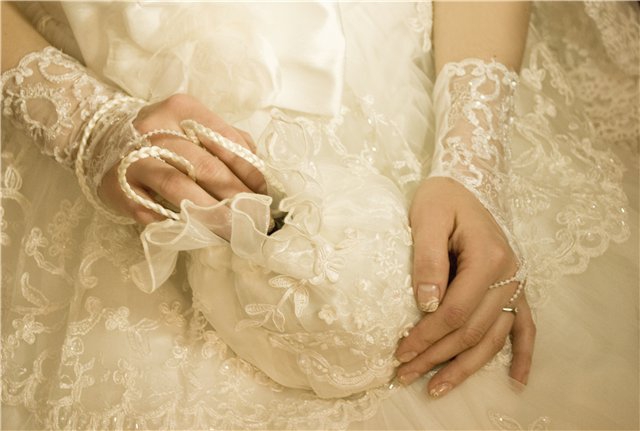 перчатки для свадьбы