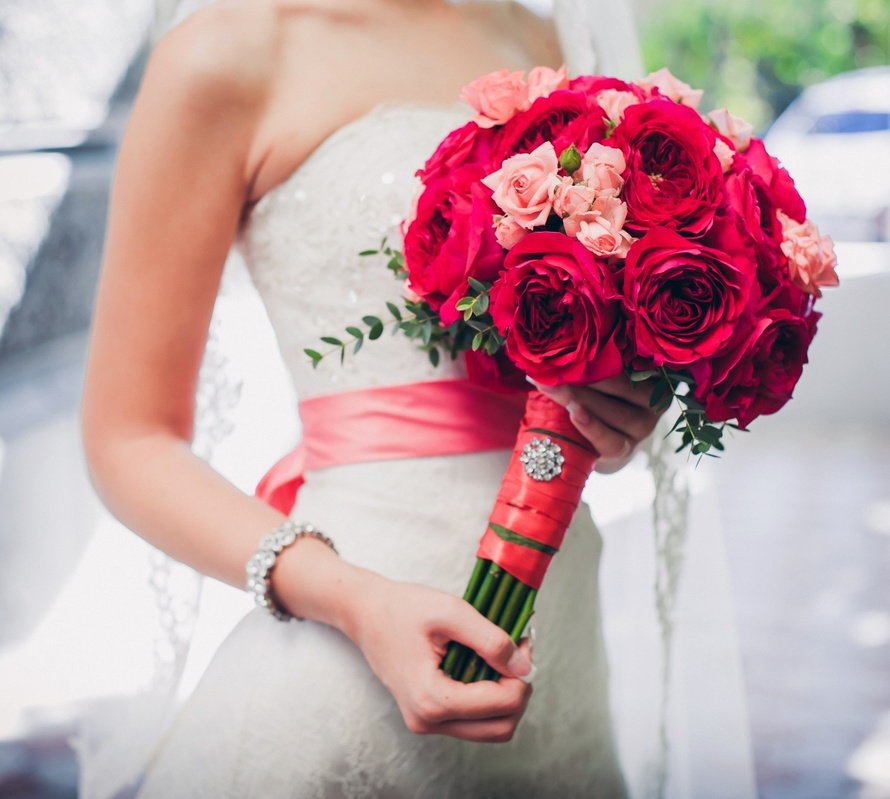 свадьба в красном стиле
